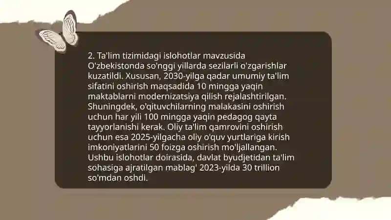 Yangi oʻzbekistonda amalga oshirilayotgan manaviy oʻzgarishlar 4