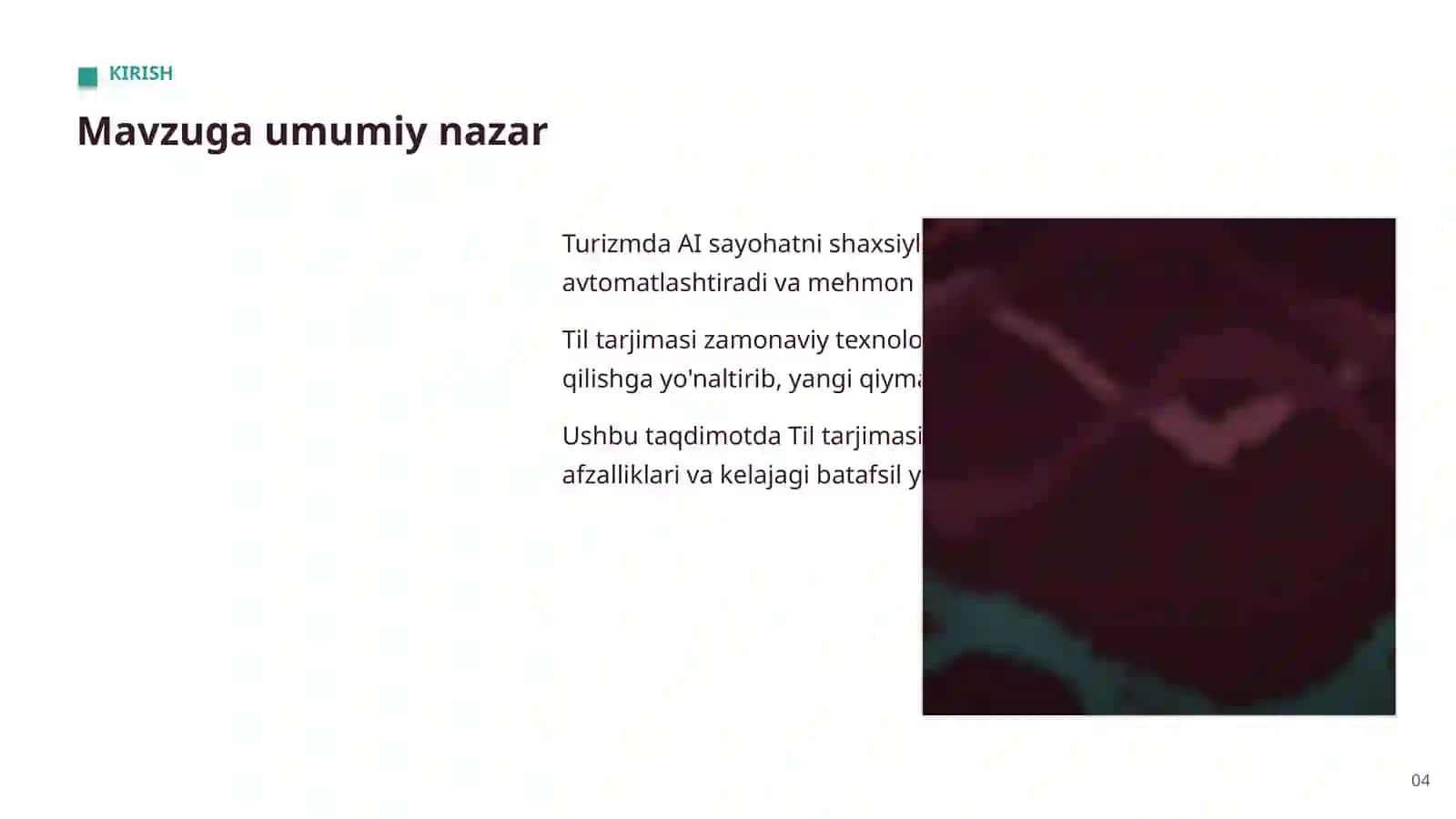 AI TURIZM VA MEHMONDO'STLIKDA 4