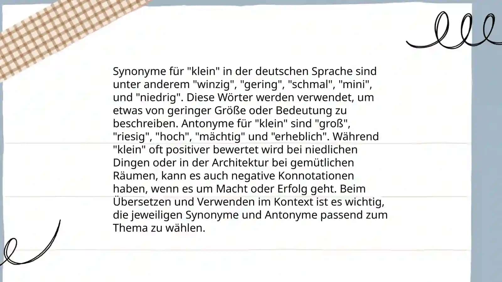Sinonim und antonim 4
