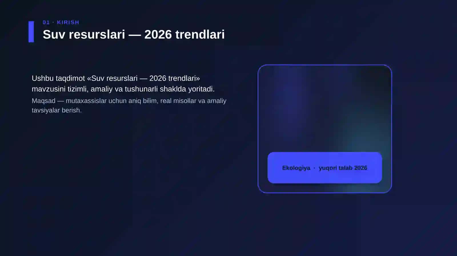 Suv resurslari — 2026 trendlari 4