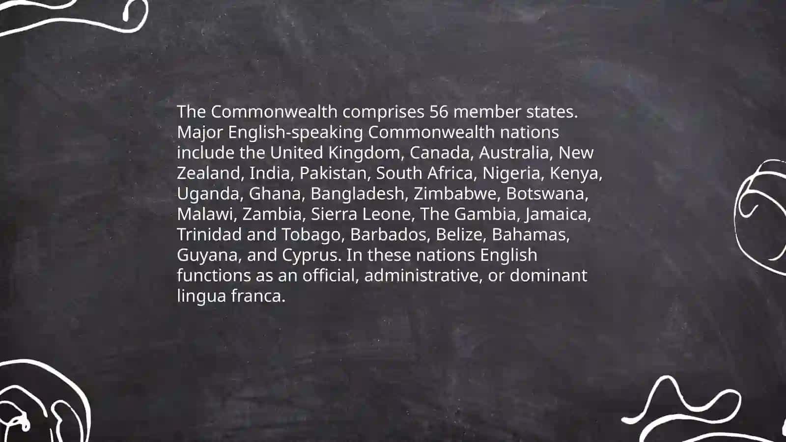 English speaking countries 4
