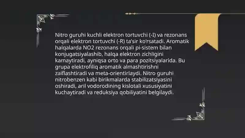 Aromatik nitrobirikmalar 4