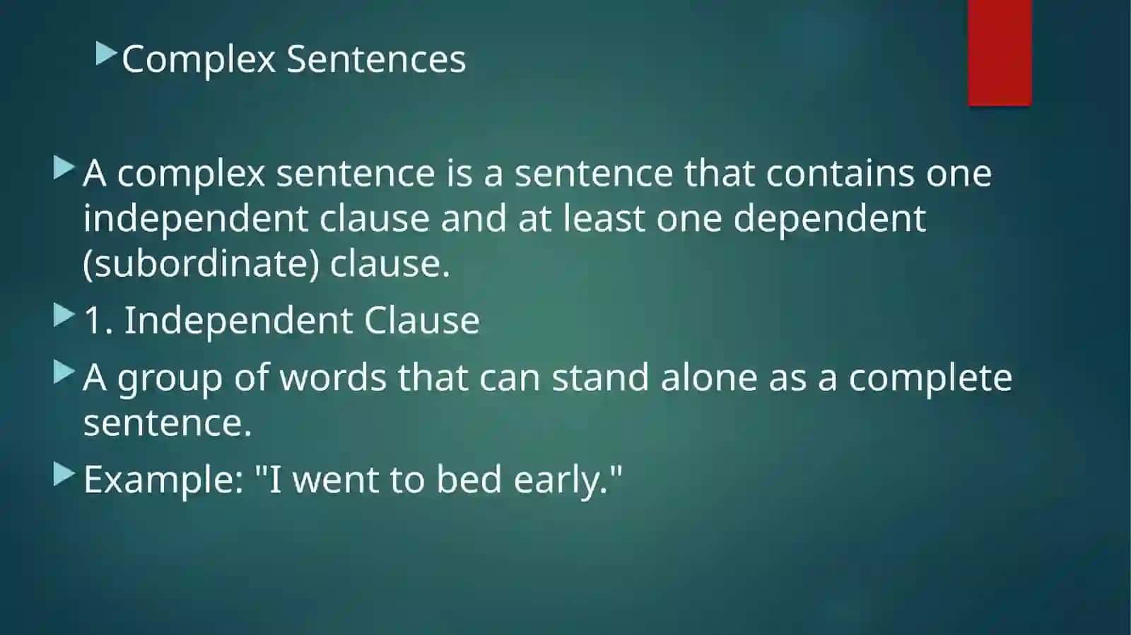 COMPLEX SENTENCES 4