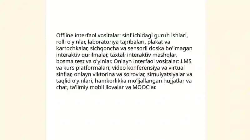 Interfaol metodlar va vositalari 4