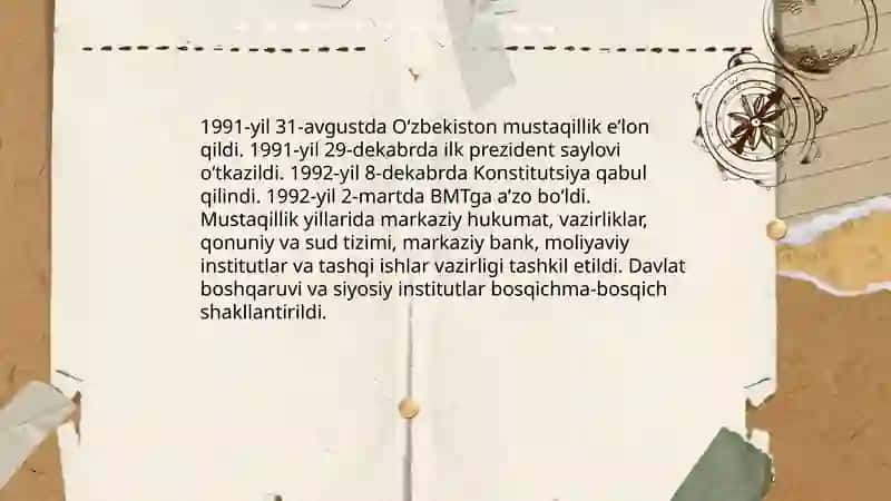 Oʻzbekistonning eng yangi tarixi va uning tarixiy ahamiyati 4
