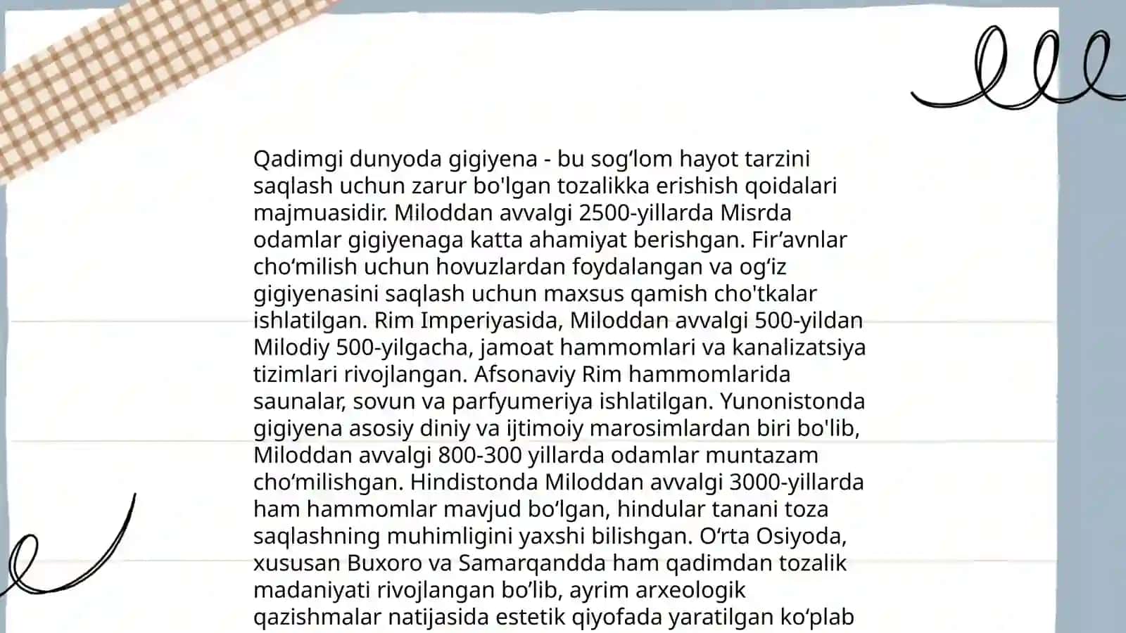 Gigiyenaning rivojlanish tarixi 4