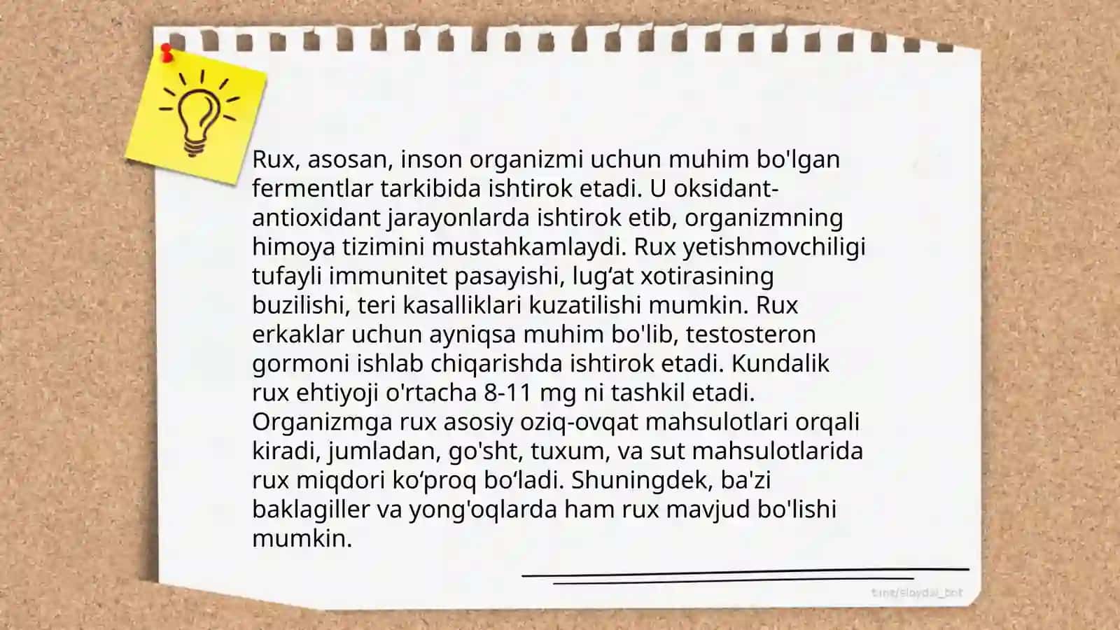 Zn elementining kimyoviy xossalari 4
