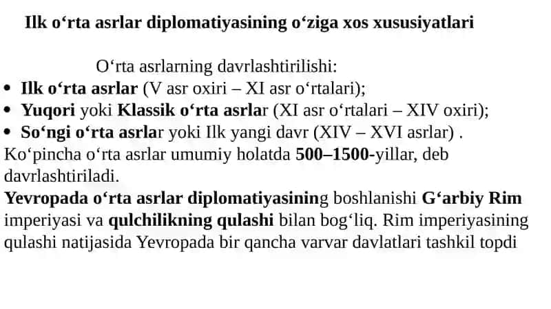 XALQARO MUNOSABATLAR VA DIPLOMATIYA TARIXI 4