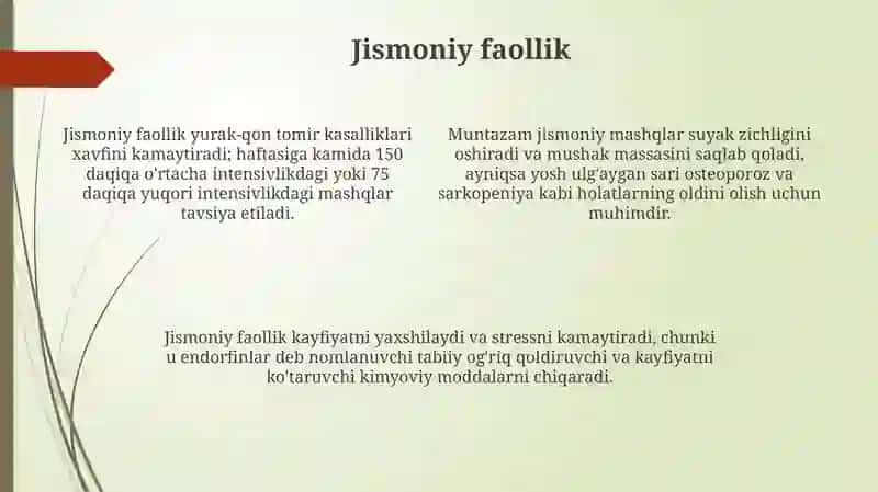 Soğlom turmush tarzi 4