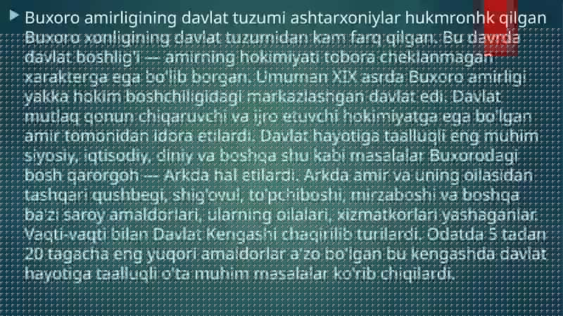 Buxoro amirligi 4