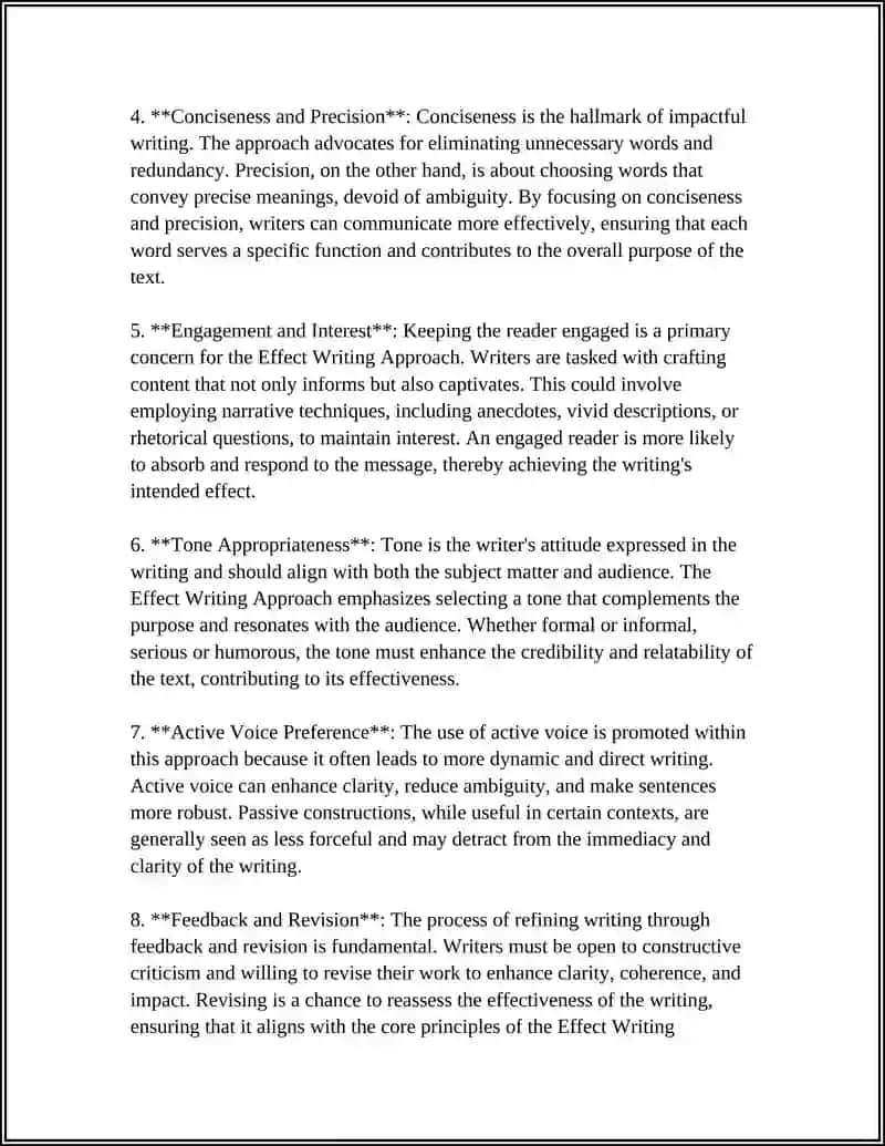 Effect Writing Approach 4