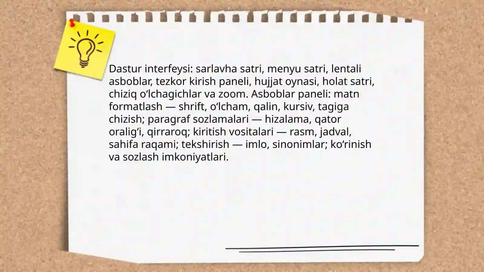 Matn protsessorida ishlash 4