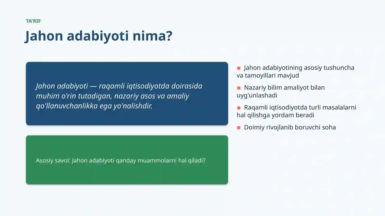 Jahon adabiyoti 4