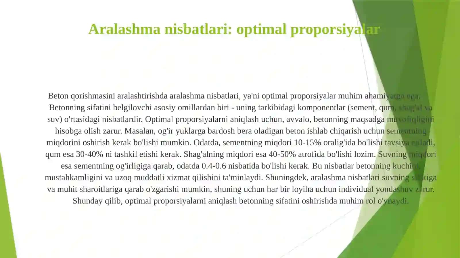 Beton qorishmasini aralashtirish 4