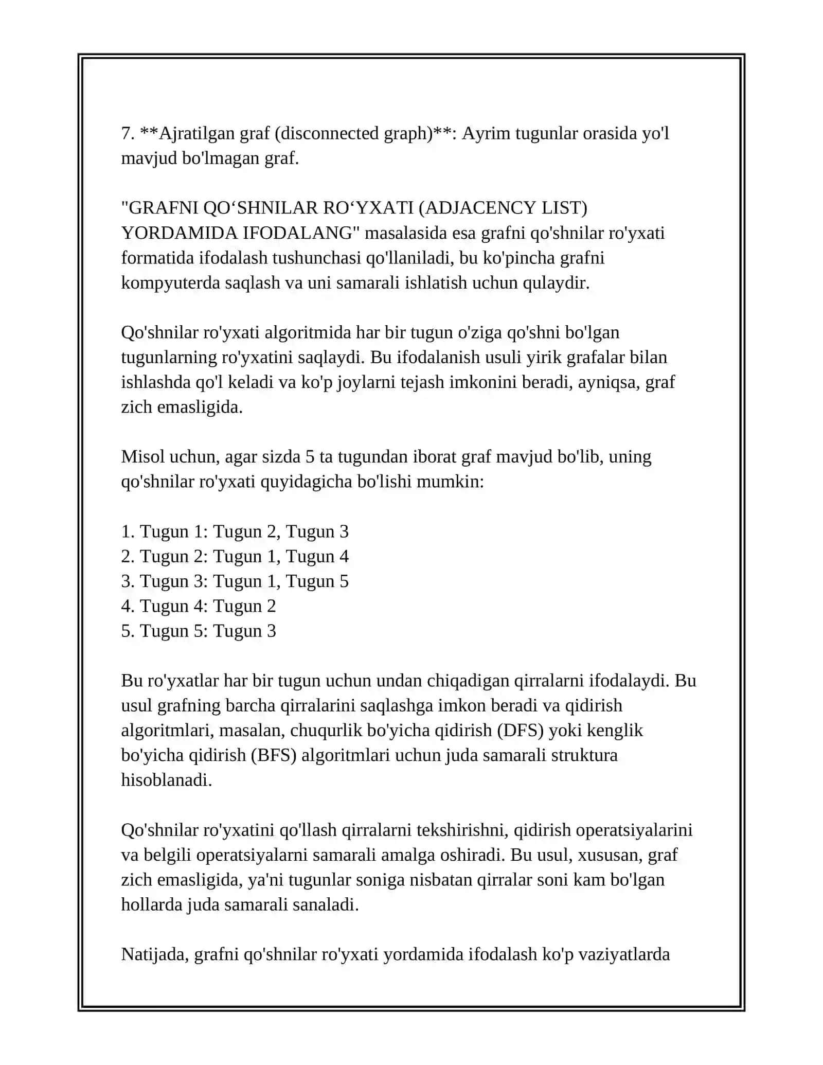 GRAF TUSHUNCHASI 4