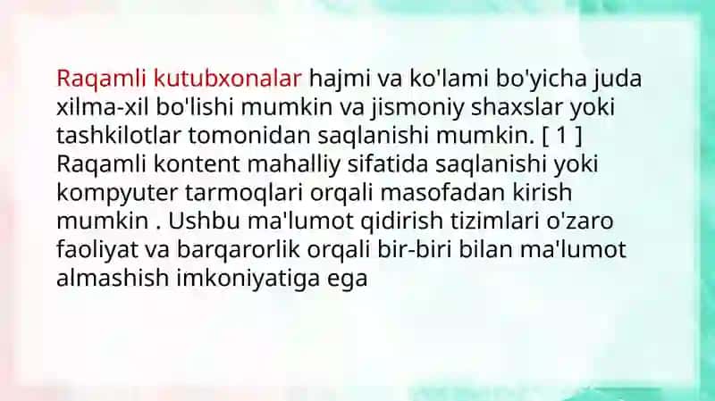 Raqamli kutubxona 4