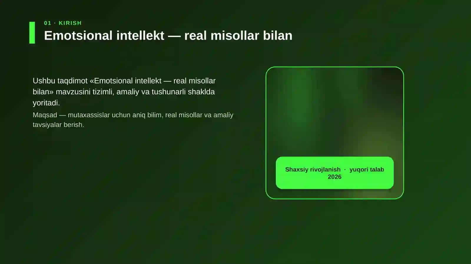 Emotsional intellekt — real misollar bilan 4