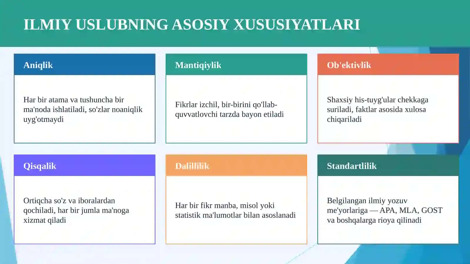 ILMIY USLUB TUSHUNCHASI 4