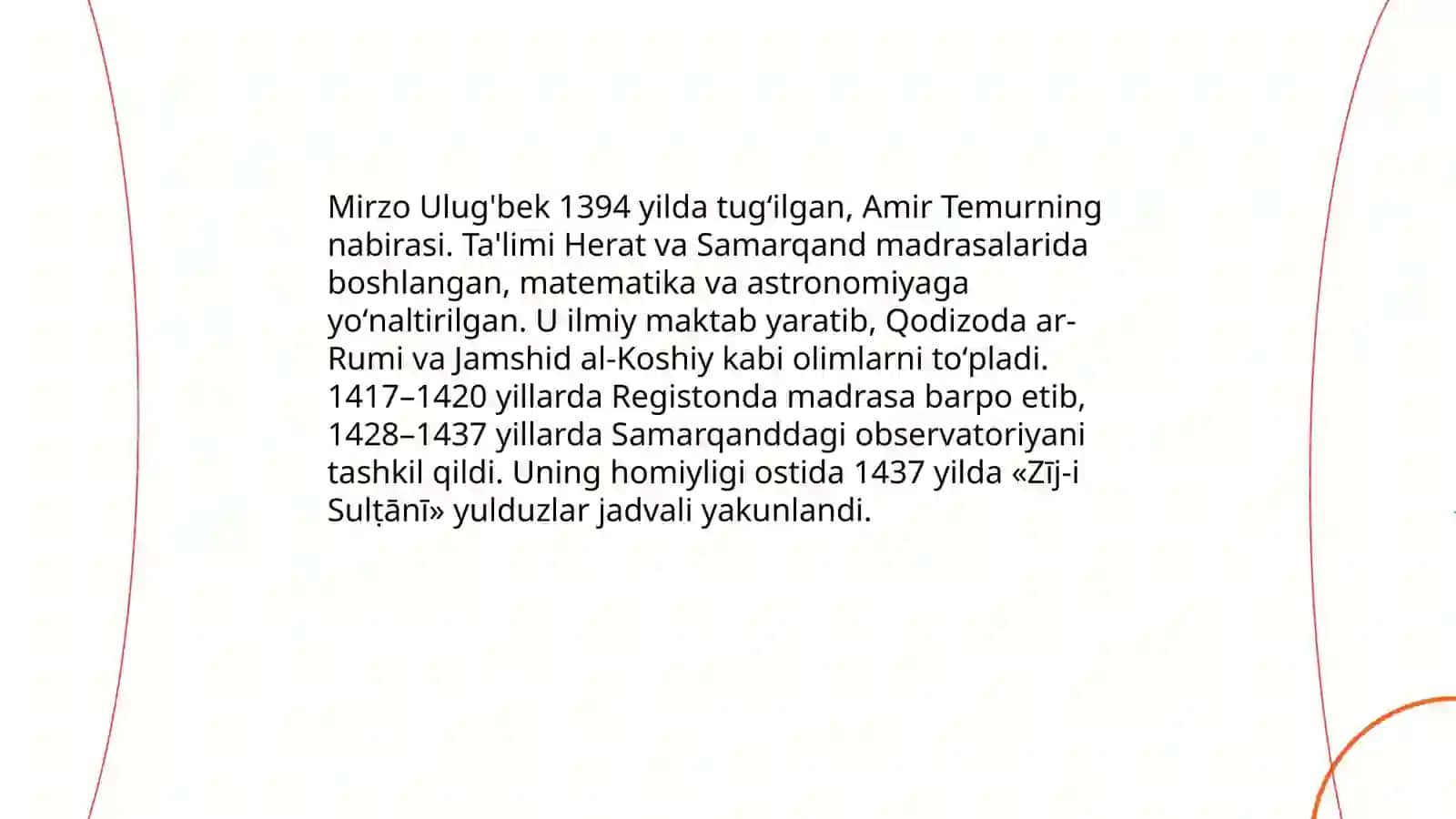 Mirzo Ulug'bek 4