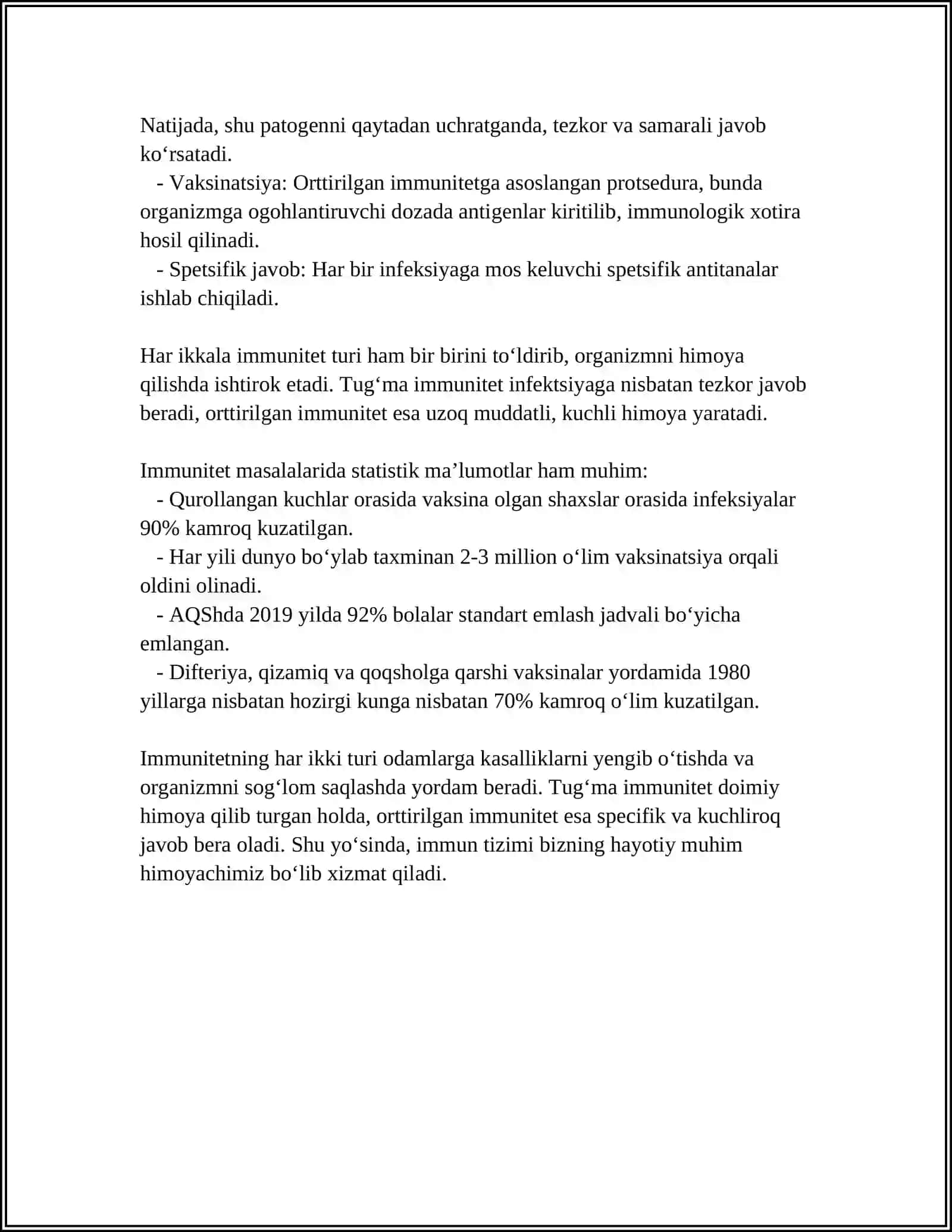 IMMUNITET:IMMUNITET TURLARI 4
