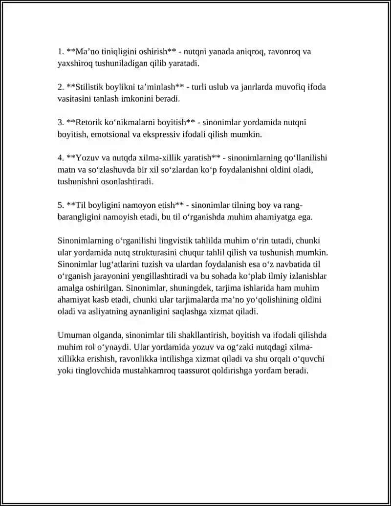 SYNONIMS 4