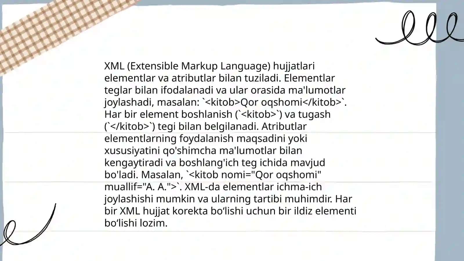 XML bilan ishlash 4