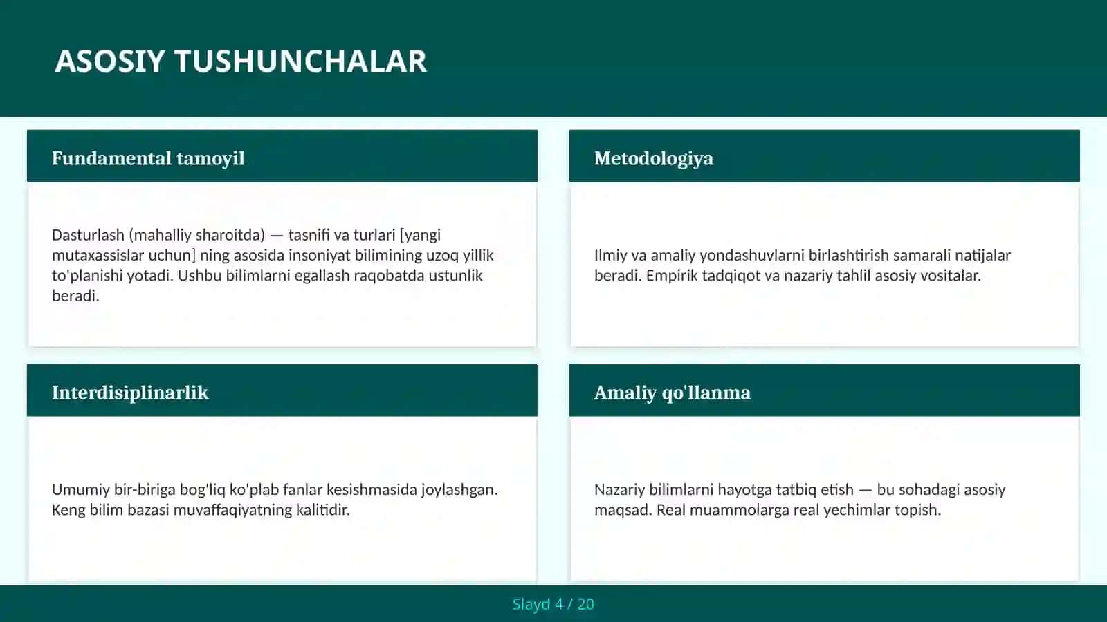 Dasturlash (mahalliy sharoitda) — tasnifi va turlari [yangi mutaxassislar uchun] 4