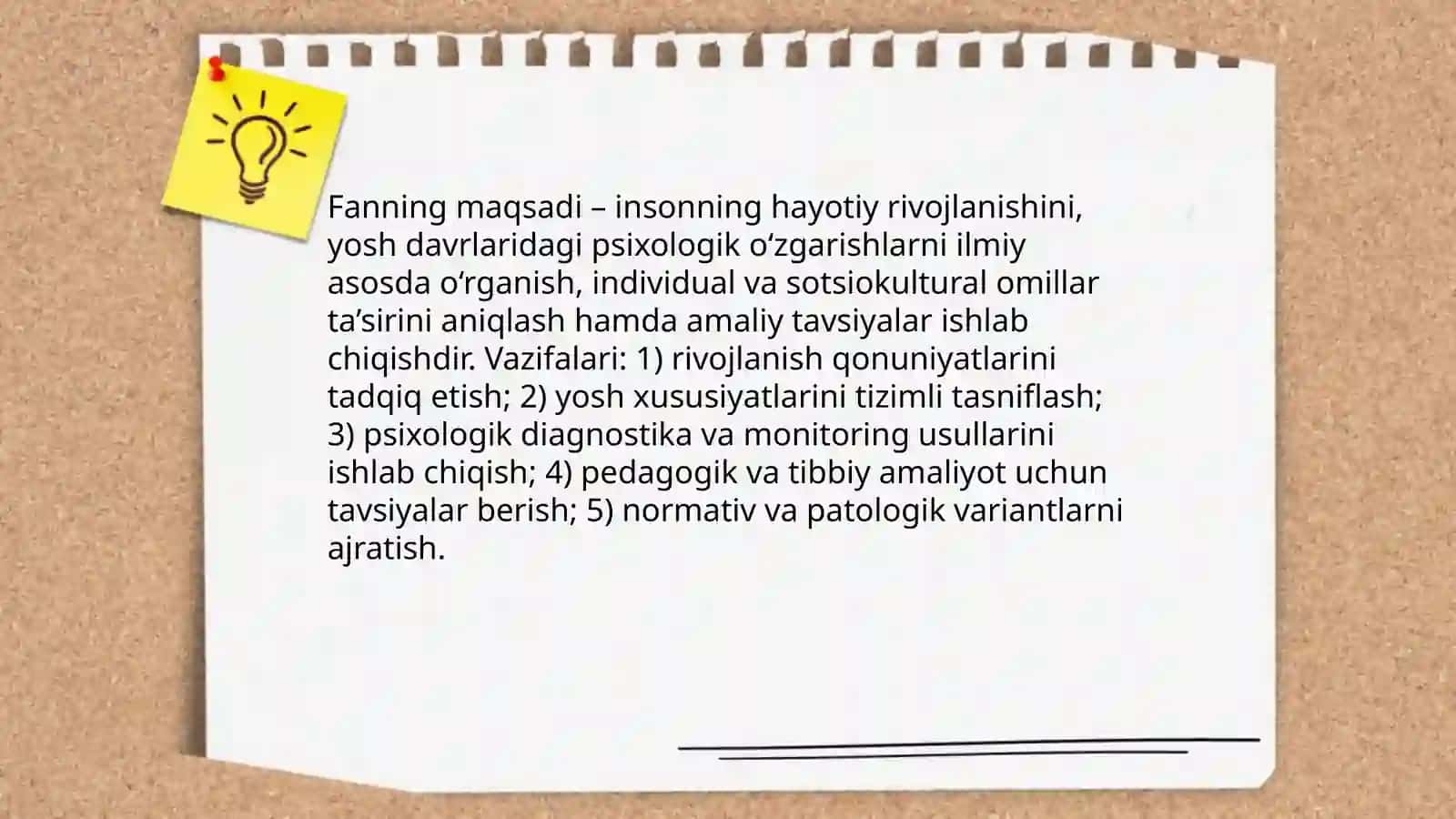 Rivojlanish psixologiyasi fani predmeti 4