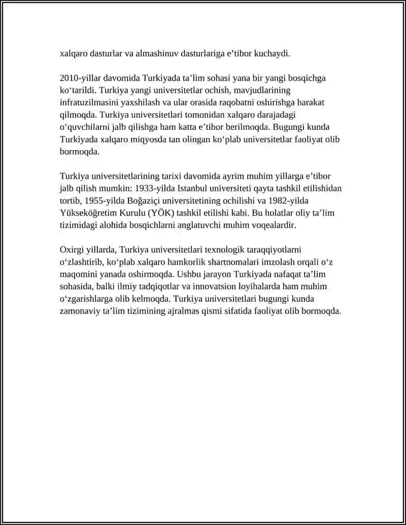TURKIYA UNIVERSITETLARI 4