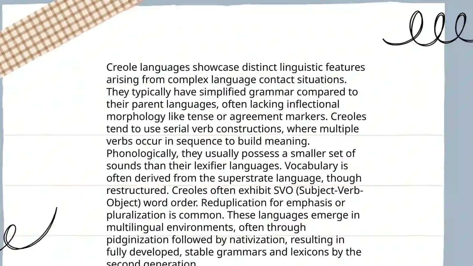 Creole language 4