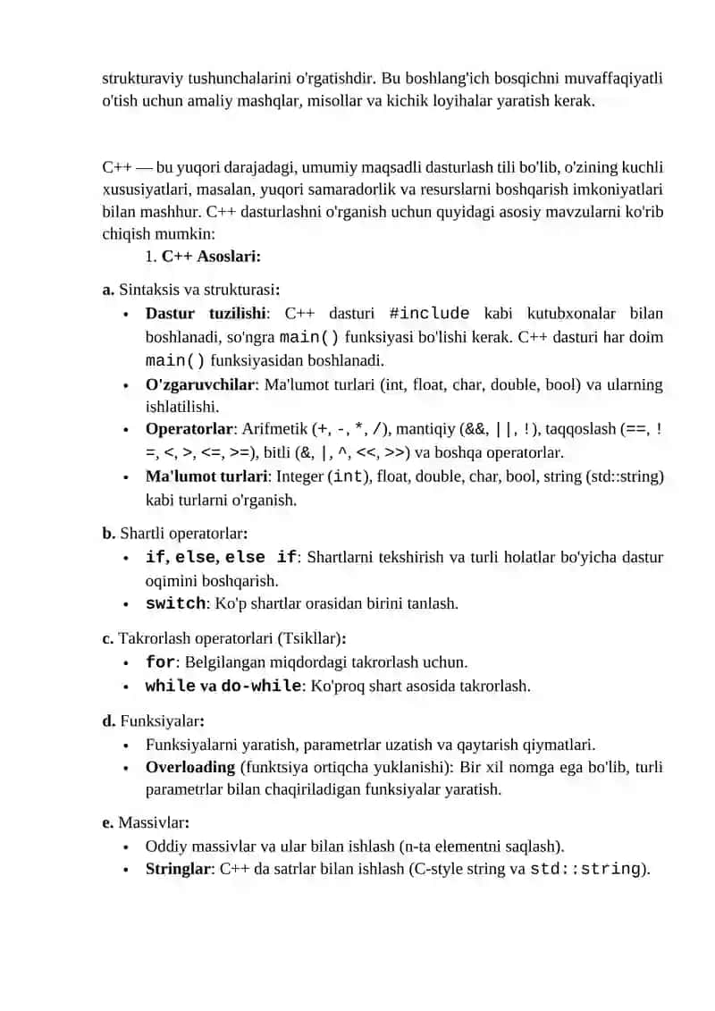 Boshlang'ich Dasturlashni O'qitish 4