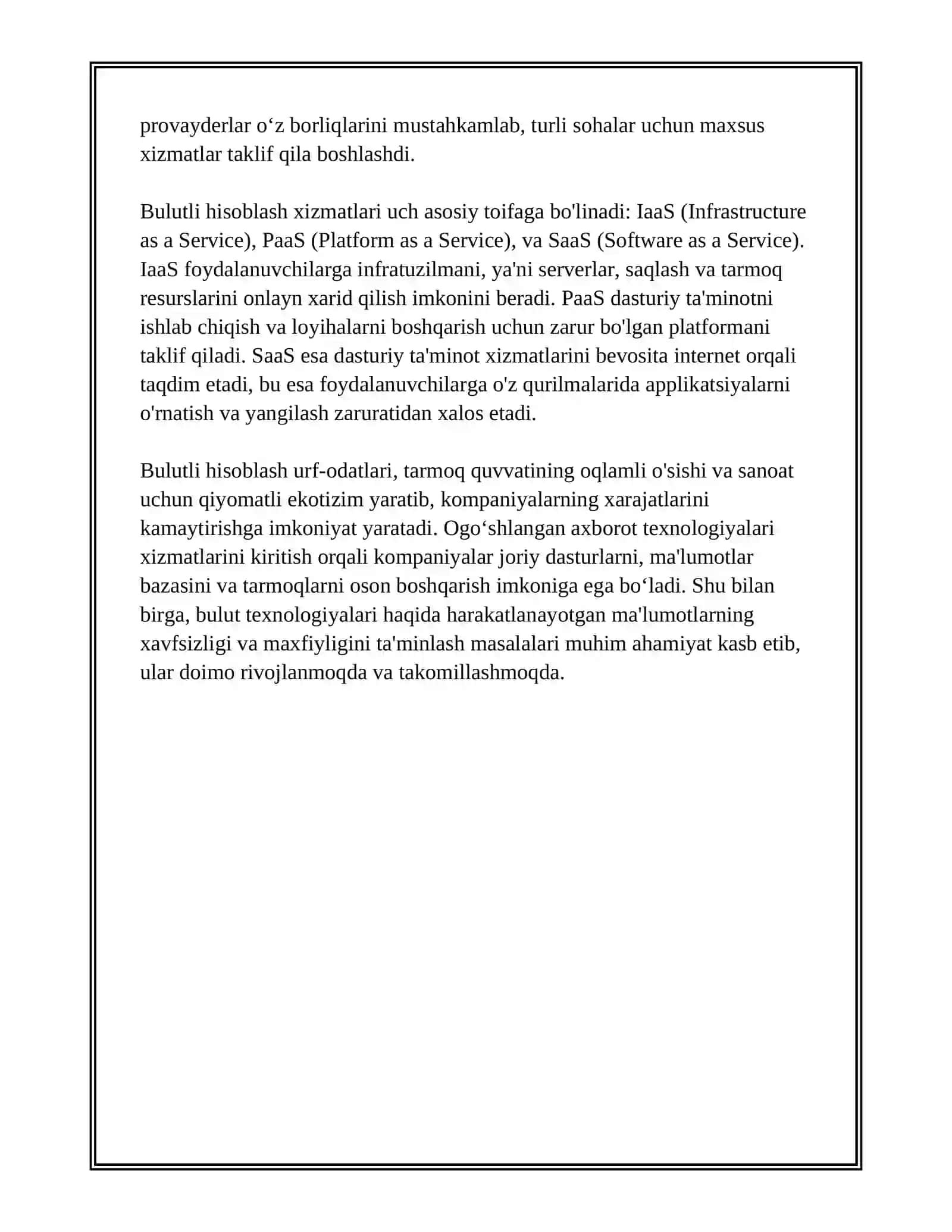 BULUTLI HISOBLASH (CLOUD COMPUTING) 4