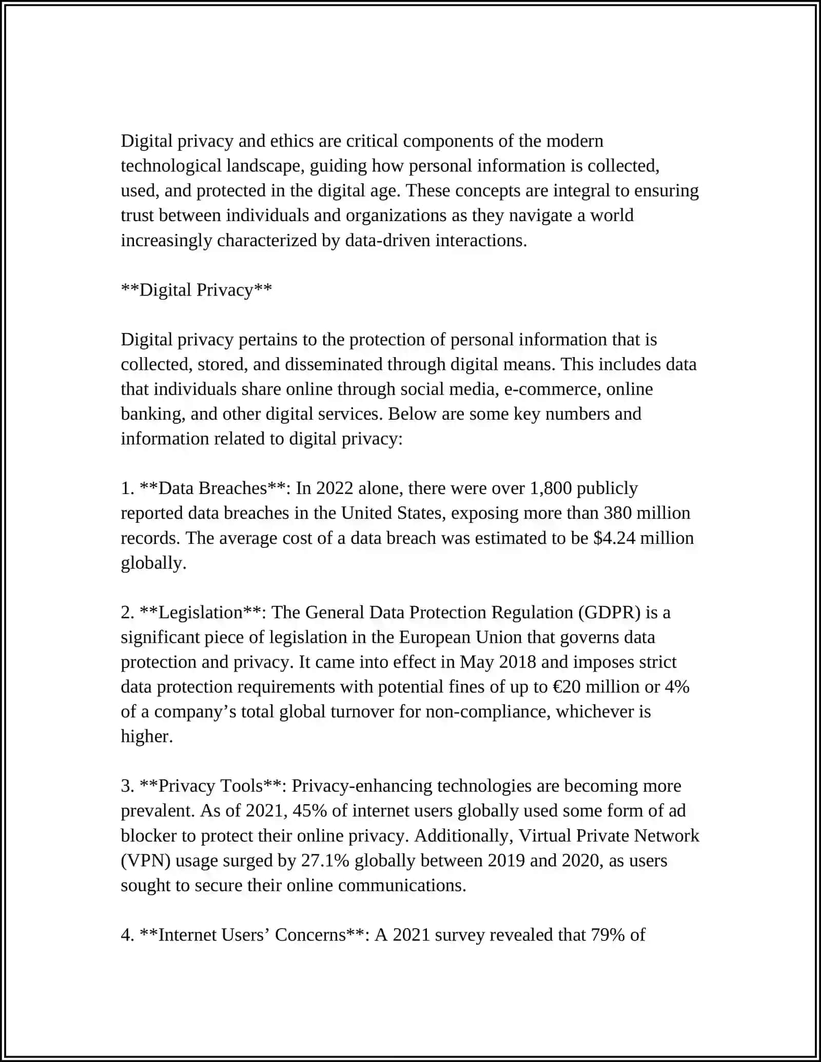 INFORMATION AND HUMANITY 4