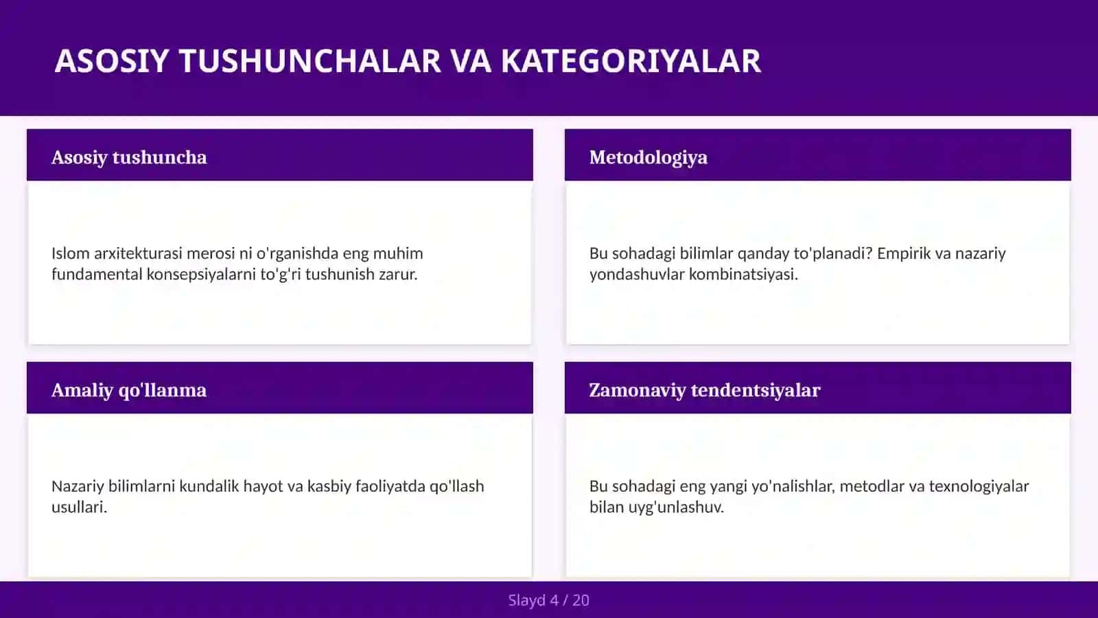 ISLOM ARXITEKTURASI MEROSI 4