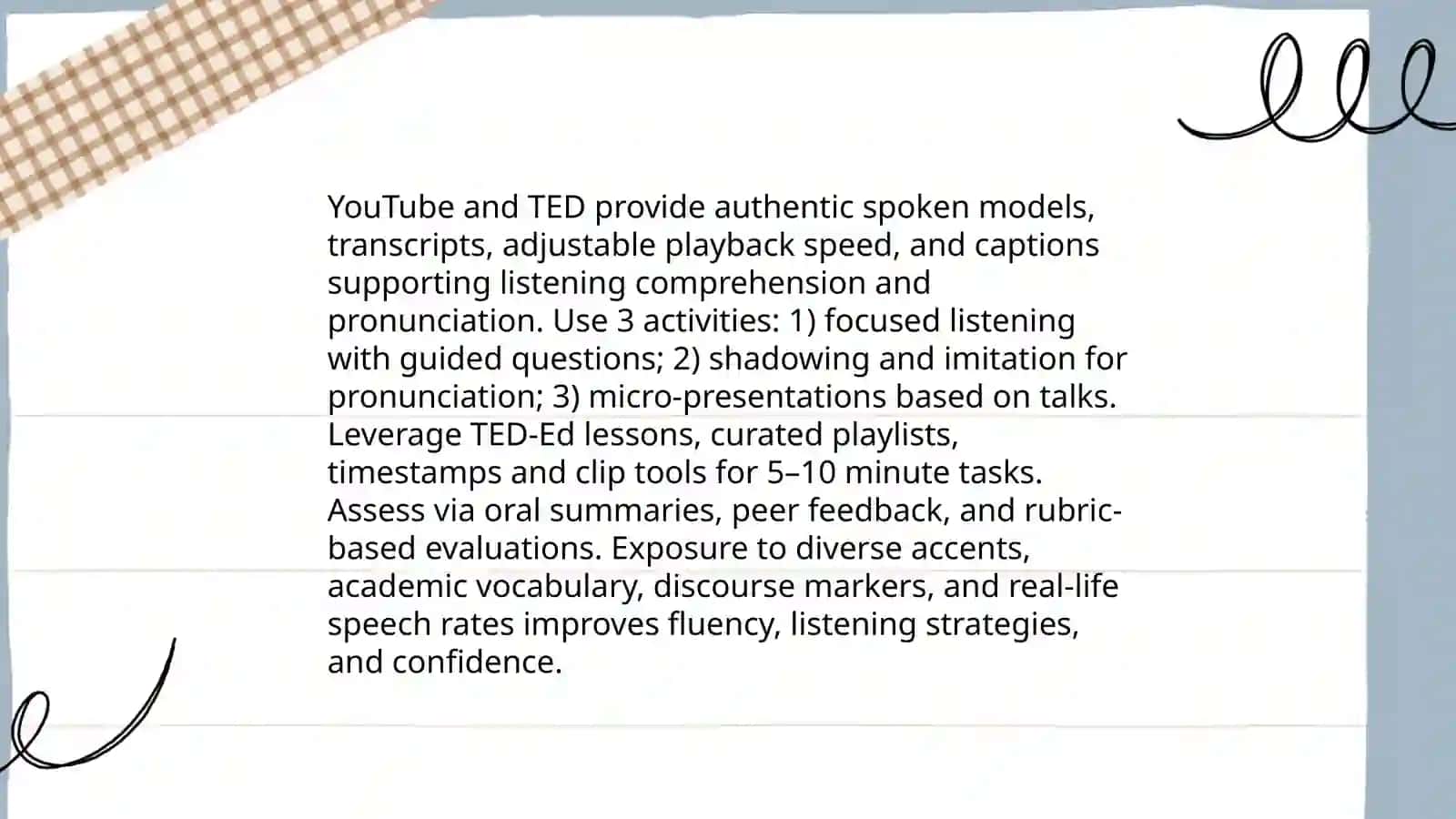 Developing Listening & Speaking Skills with Web Tools 4