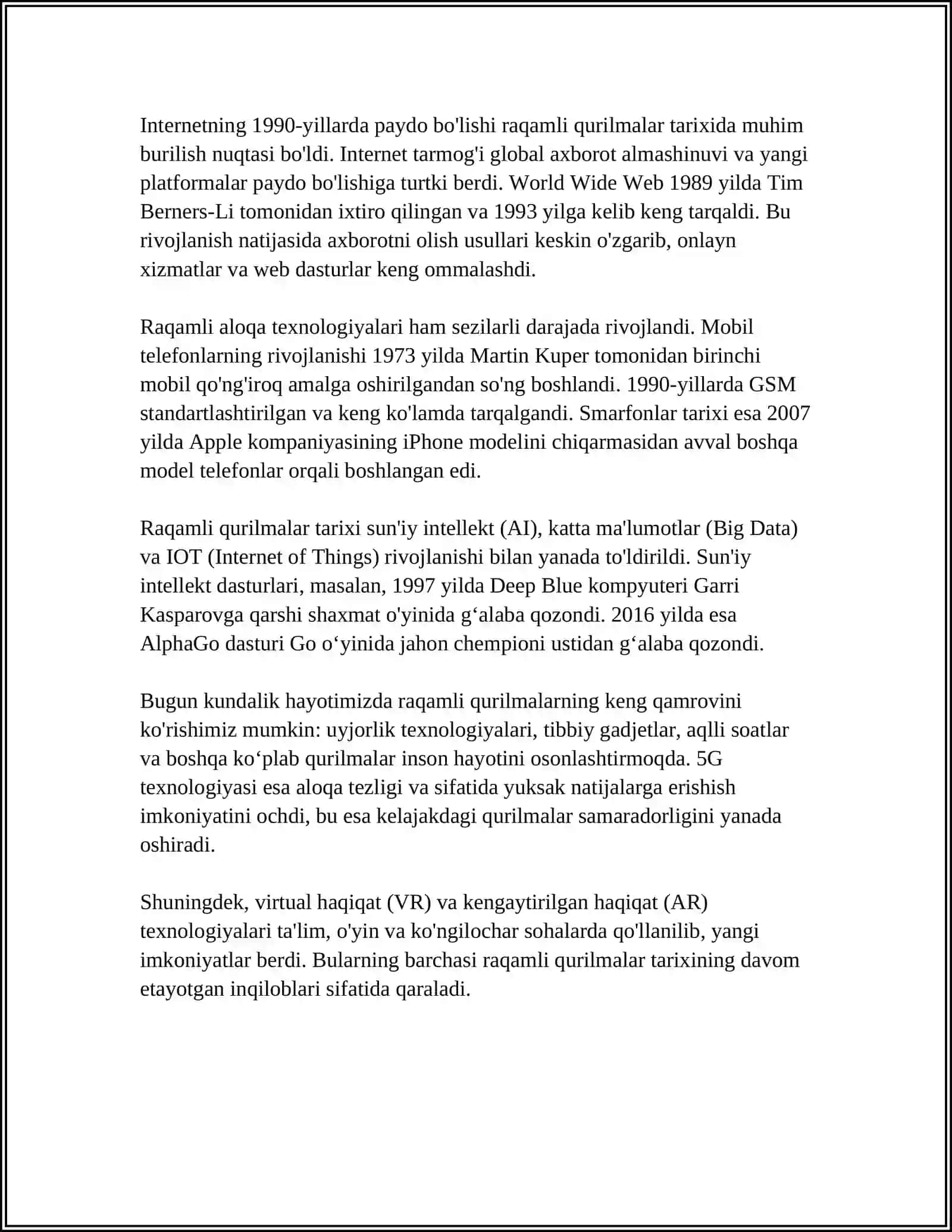 Raqamli qurilmalar tarixi 4