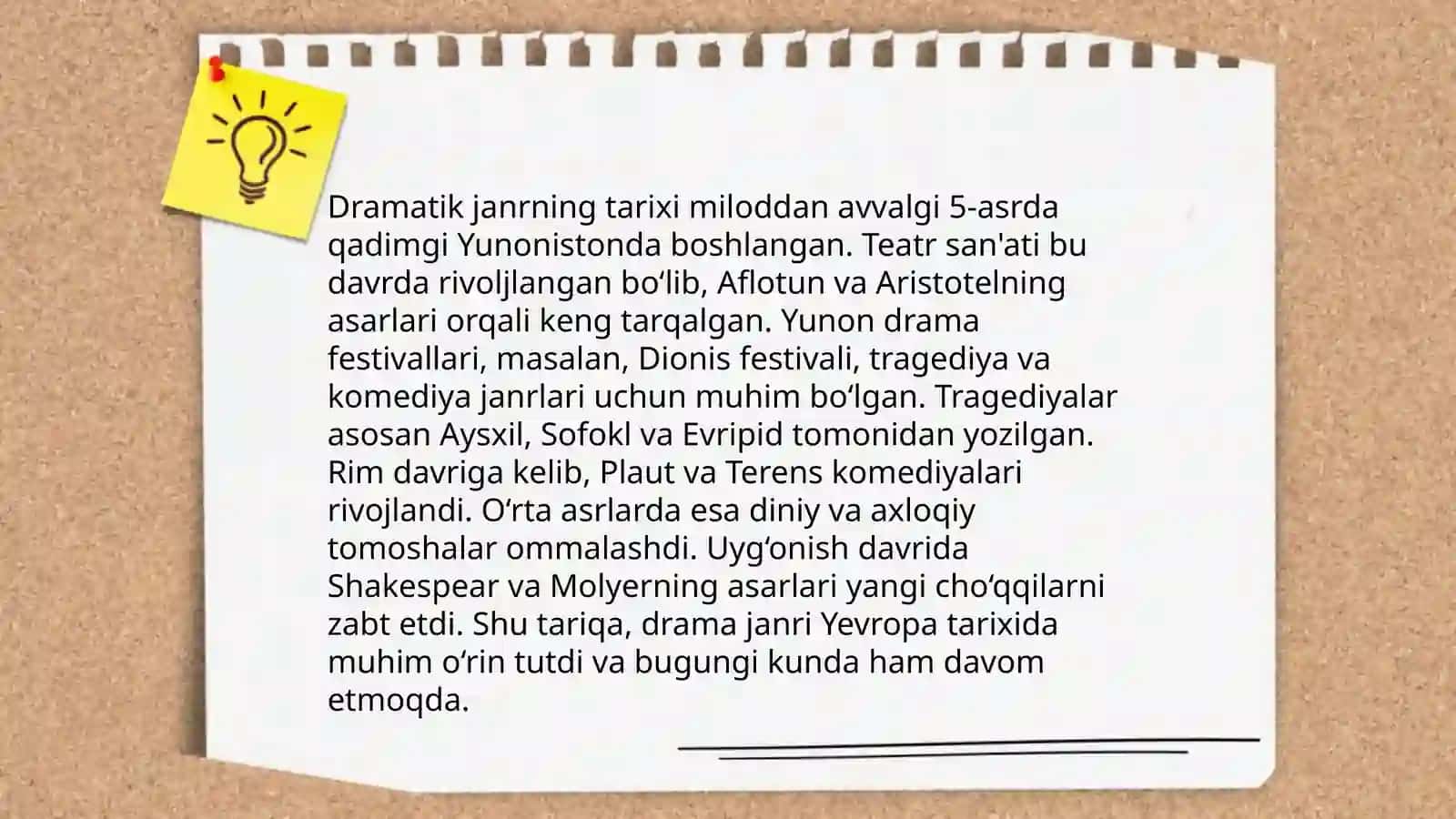 Lirik va dramatik tur janrlari 4