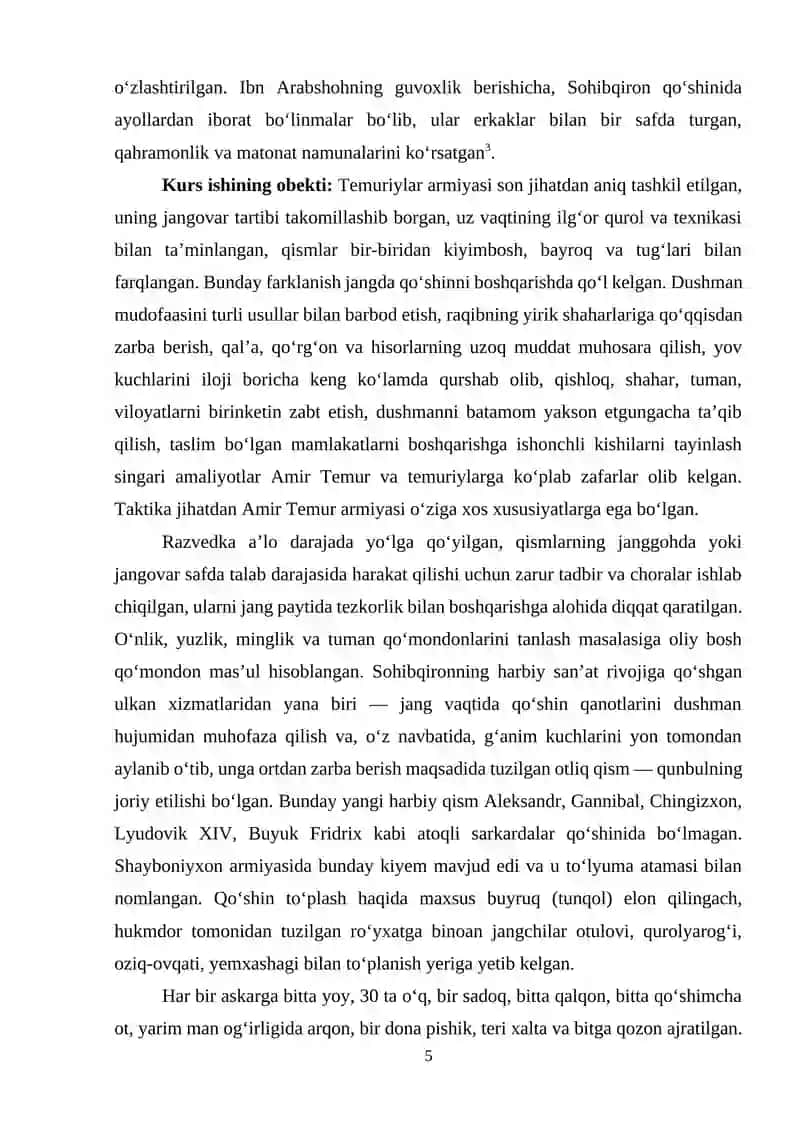 AMIR TEMURNING HARBIY YURISHLARI 4