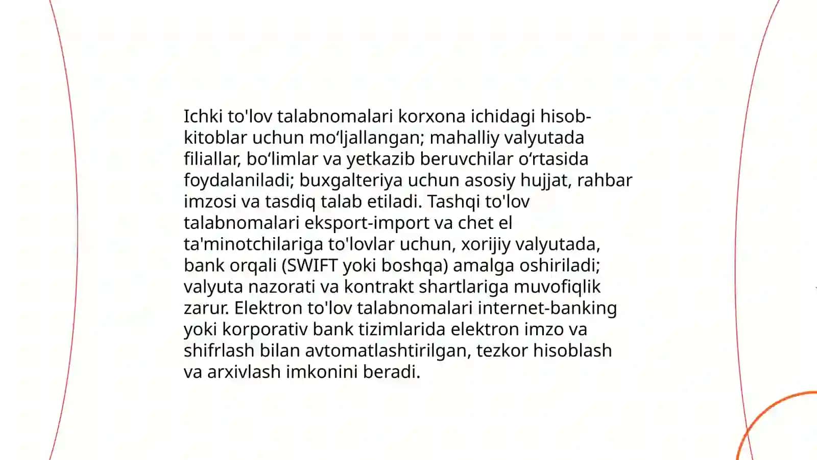 To'lov talabnomalari bilan hisob-kitoblarni yuritish 4