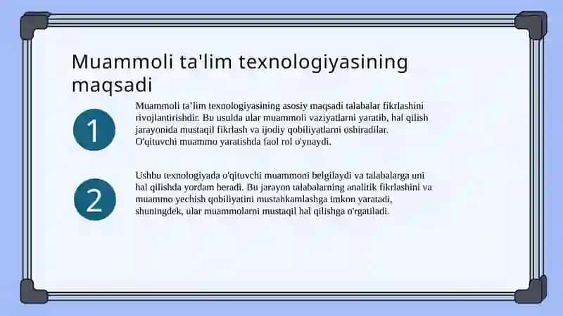Muammoli talim maruzasi 4