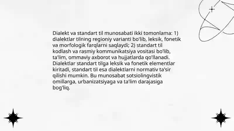 Til va dialekt munosabati 4