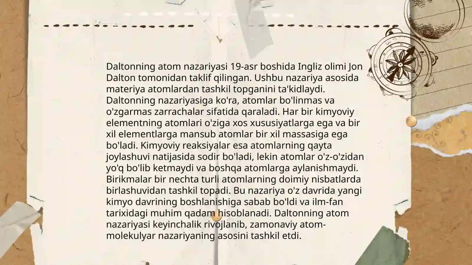 Atom nazariyasi haqida taqdimot 4
