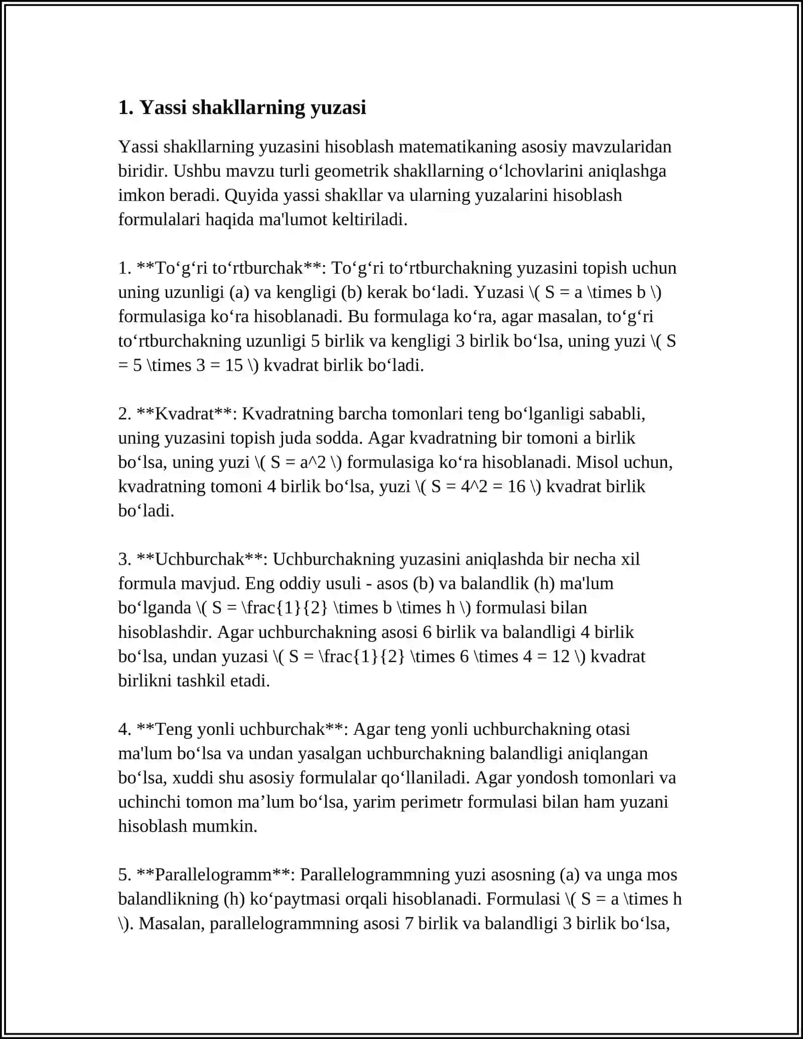 ANIQ INTEGRALNING TATBIQLARI 4
