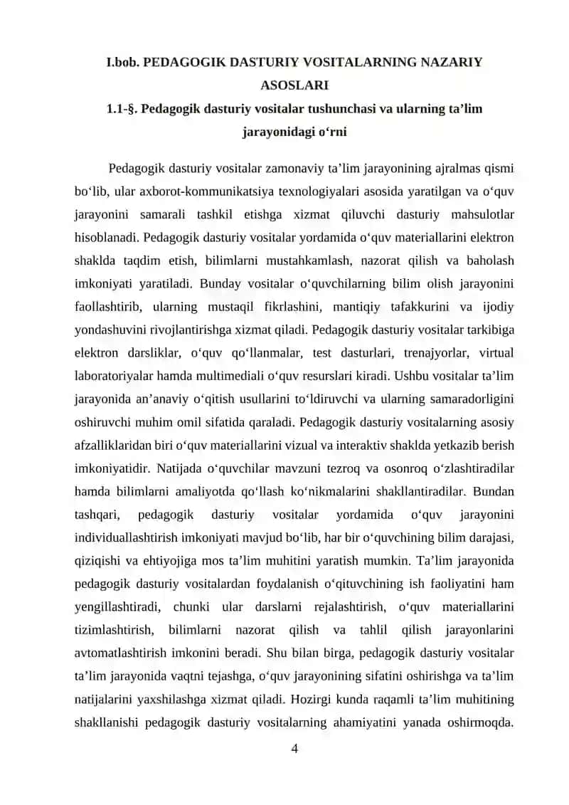 Amaliy dasturlarda pedagogik dasturiy vositalar yaratish 4