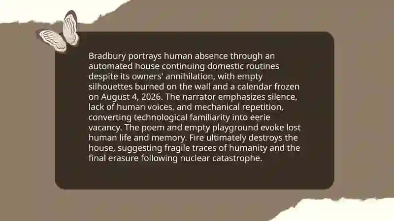 "There will come soft rains" by Ray Bradbury 4