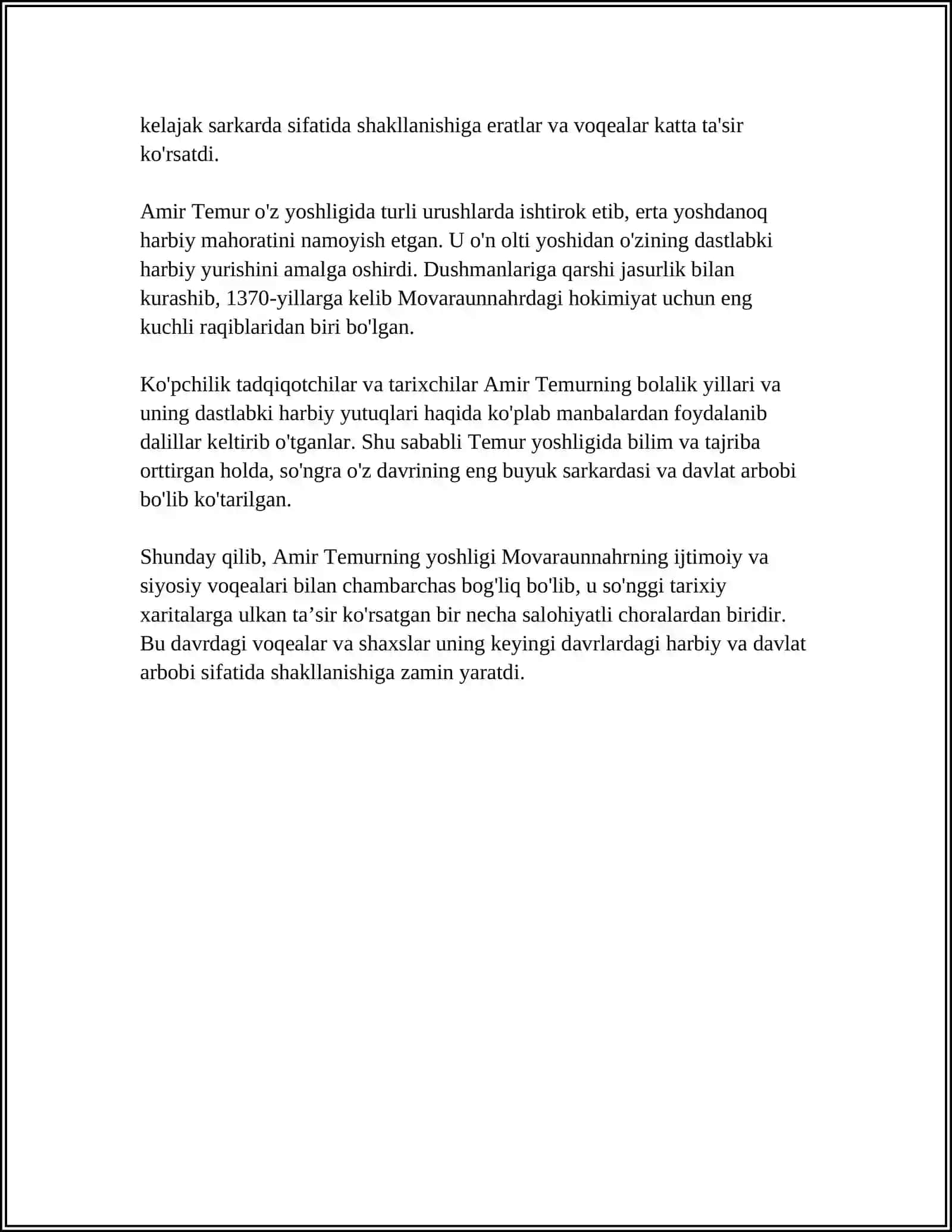 AMIR TEMUR 4