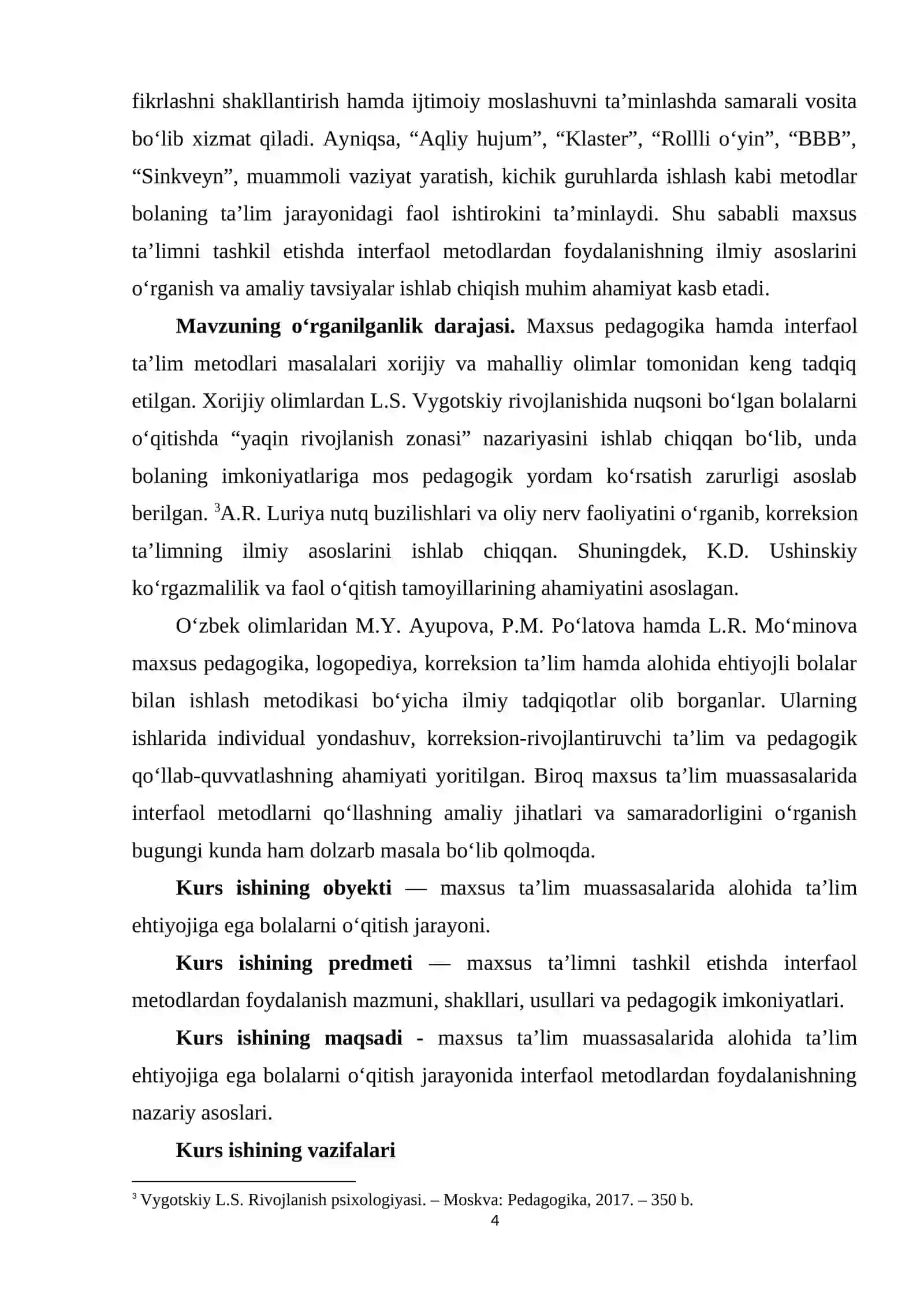 MAXSUS TA’LIMNI TASHKIL ETISHDA INTERFAOL METODLAR 4