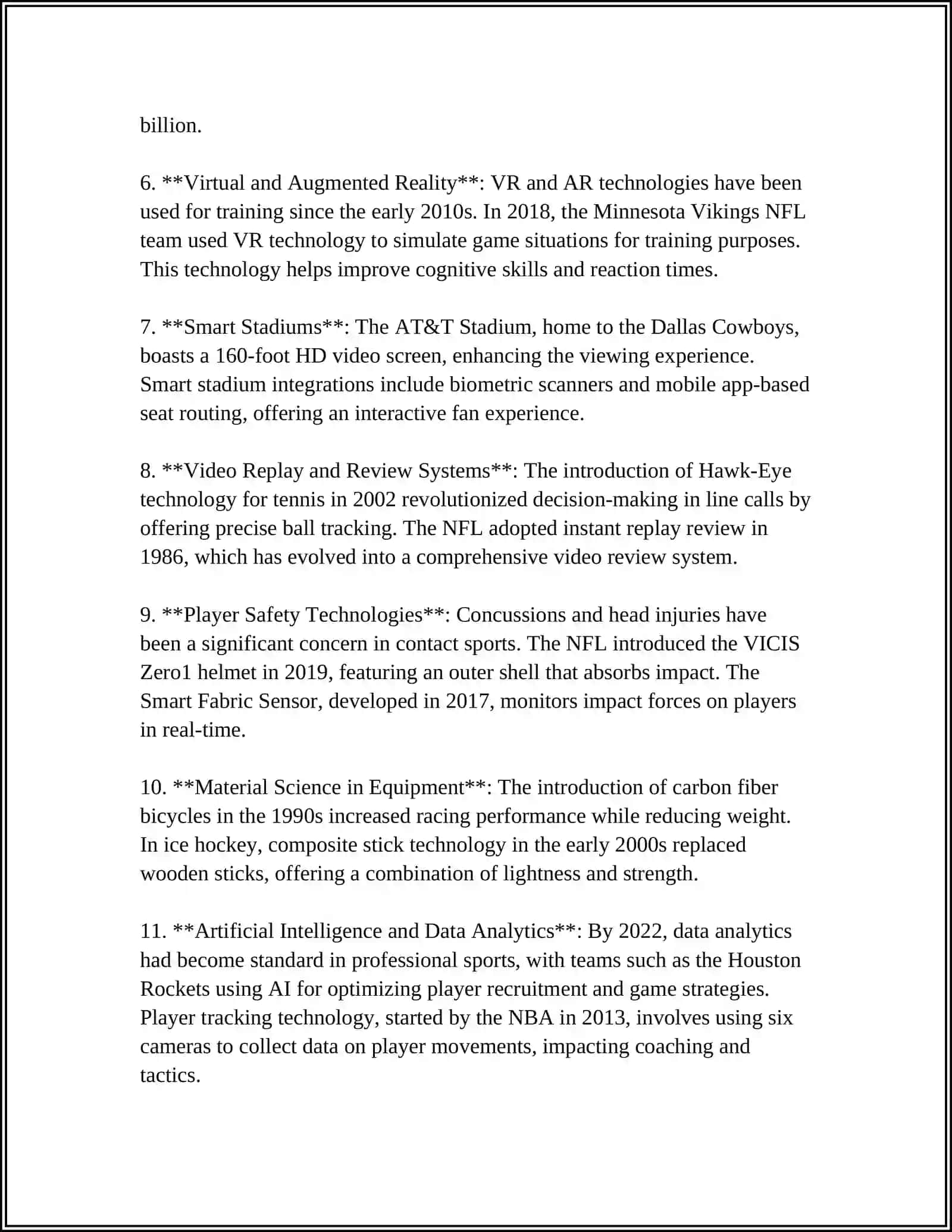 The Evolution of Sports Technology 4