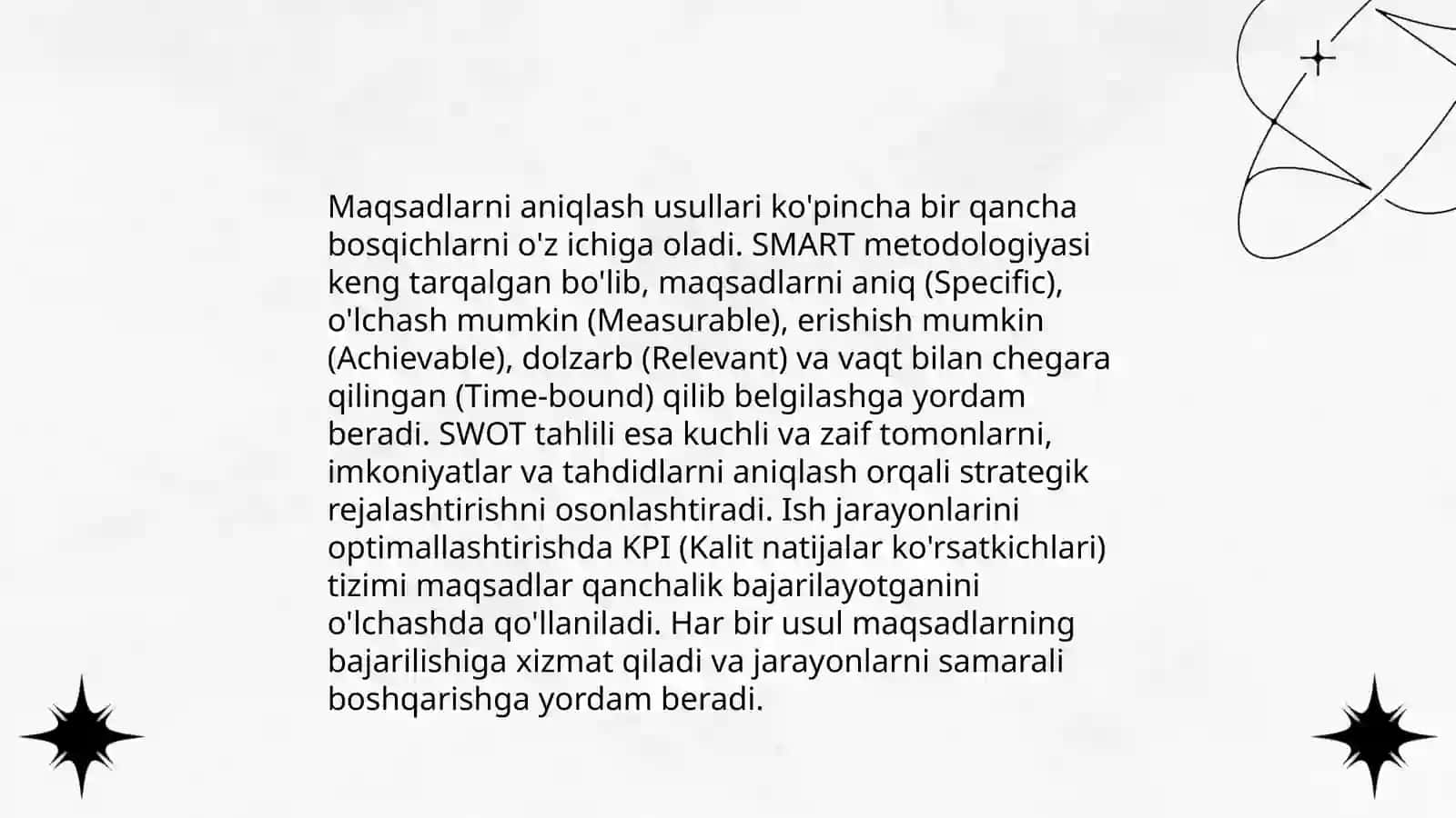 SMART maqsadlar tizimi 4