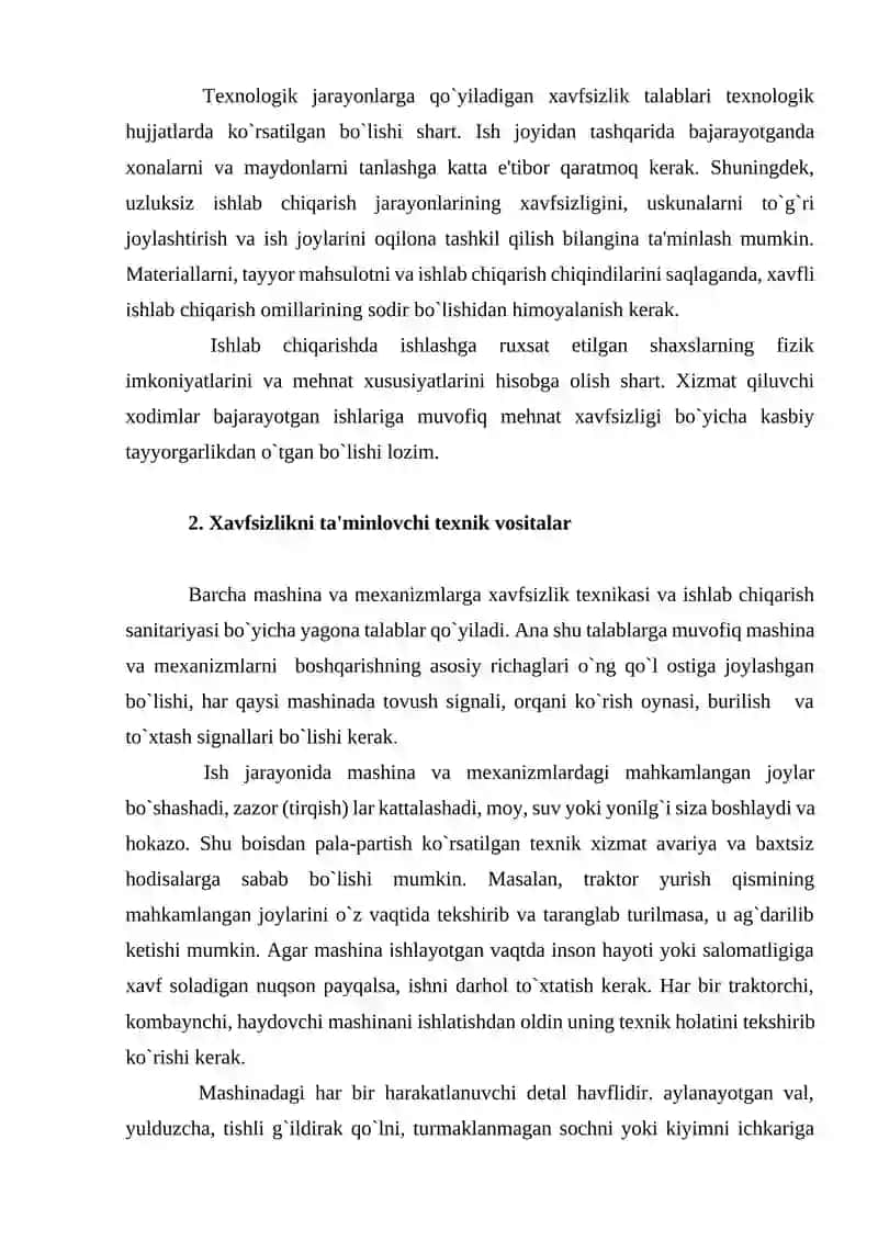 Ishlab chiqarishda faoliyat xavfsizligini boshqarish tizimi, xavfsizlikni ta`minlashga 4